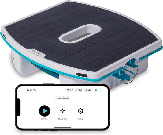 <font dir="auto" style="vertical-align: inherit;"><font dir="auto" style="vertical-align: inherit;">        Dolphin Skimmi automatic pool skimmer with Wi-Fi: cleans the water surface with smart, solar-powered sensors       </font></font>