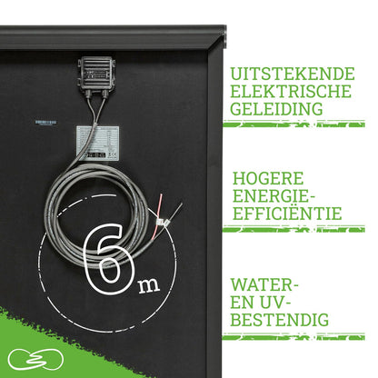 MOSCATELLI Zonnepaneel 120W Black Boost Monokristallijn PERC Compleet Kit voor Campers met Geïntegreerd Zwart Aluminium Profiel voor Dakbevestiging - Regelaar VICTRON MPPT Bluetooth 10A