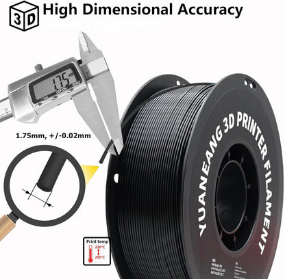 ABS 3D-printerfilament – Filament 3D Printdraad – 3D Printing Draad – Printerdraad ABS – 3D Print Filament Set – 10 Rollen 1,75 mm – Maatnauwkeurigheid +/- 0,03 mm – 1 kg Spoelen Mix Kleuren
