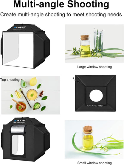 Draagbare Fotostudio – Fotobox – Lichttent – Schiettent – Fotostudioset – 40 x 40 cm – 480 LED, 24 W, 5500 K