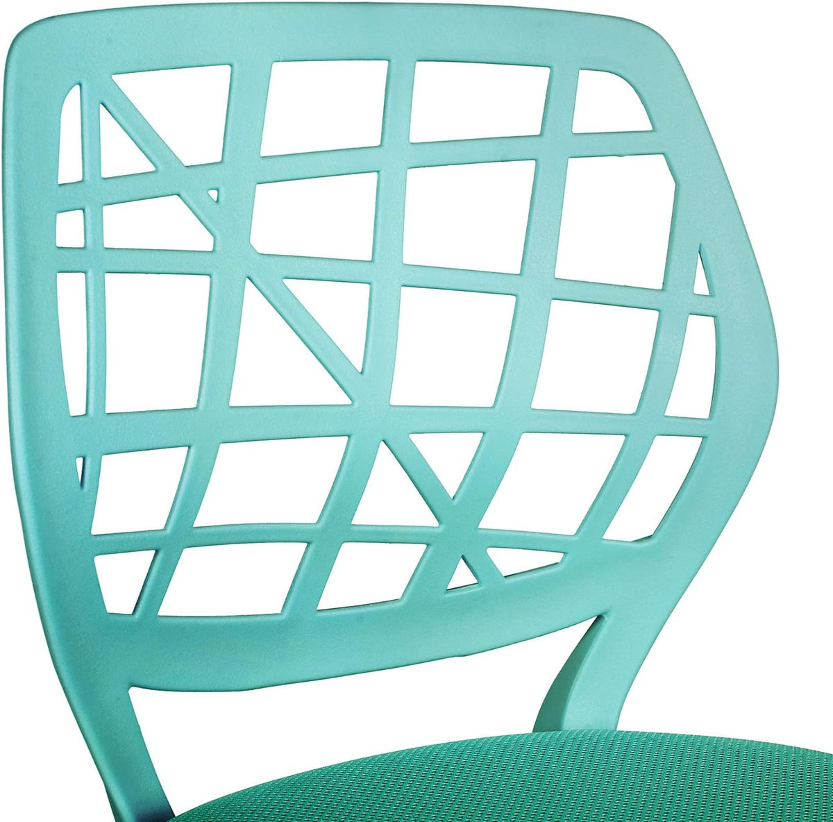 FurnitureR 2 stuks Home Office-stoel, ergonomische verstelbare hoogte draaibare rolstoel, computerstoel voor thuis, kantoor en studie, metaal, roze, turquoise, 38,5 cm x 40 cm x 75-87 cm