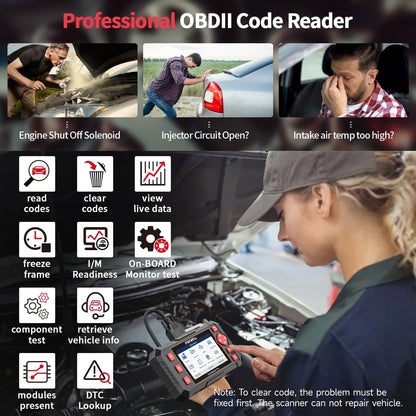 OBD2 Scanner – Autodiagnose Tool – Foutcode Lezer – ABS Scanner – SRS Airbag Scanner – 5-in-1 Diagnosefuncties – Automatische VIN Herkenning