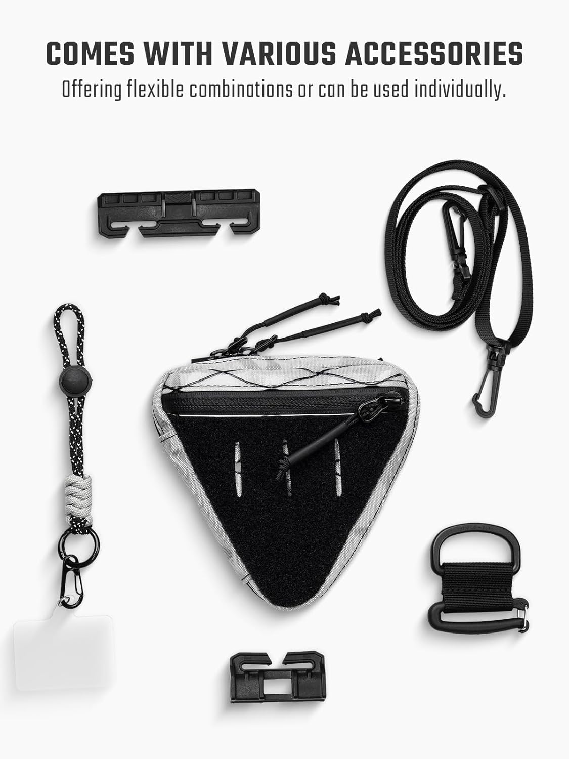 TACTICAL_GEEK Opslag A8 Mini EDC Pouch, Multifunctionele Organisatie Opslag, Kleine Gear Organizer met Riem, Utility Rits Pouch voor Dagelijks Dragen (X-PAC Multicam Alpine), X-pac Multicam Alpine