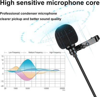 Depusheng R6 draadloze microfoon, 4-kanaals draadloze microfoonset met draadloze lavalier headset, microfoon, metalen ontvanger, ideaal voor zingen, karaoke, feesten, bruiloften