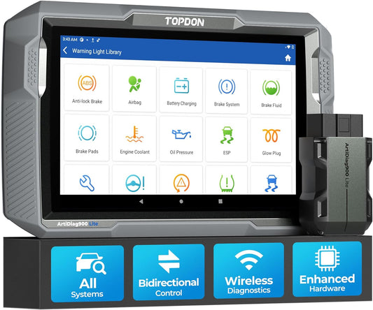 OBD2 Scanner – Autodiagnose Tool – Tweerichtings Scanner – Diagnosetool Auto – Draadloze OBD Scanner – Full System Diagnose – 8-inch Touchscreen – Bluetooth 5.0 Verbinding