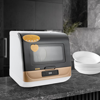 Multifunctional table-dishwasher gold modern rectangular PP ABS stainless steel touch control 800W