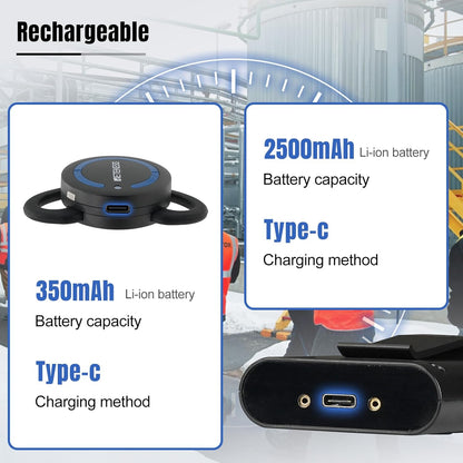 Retekess TT126R Tweeweg Audiogeleidingssysteem, 280m full Duplex Oorhaak Mini-ontvanger, Draadloos Communicatiesysteem voor Paardensporttraining, VIP-Receptie (1 Zender 15 Ontvangers)