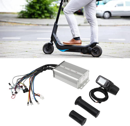 Topyond 48V 60V 1500W Electric Scooter Controller with S886 Half Twist Throttle Panel Set Electric Bike Conversion Kit for Electric Scooters