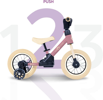 Pedalplay Loopfiets vanaf 2 jaar met LED zijwieltjes en trappers, t/m 6 jaar oud, Driewieler, 3-in-1 design, speelgoed vanaf 2 jaar voor jongens en meisjes, ijzersterk frame