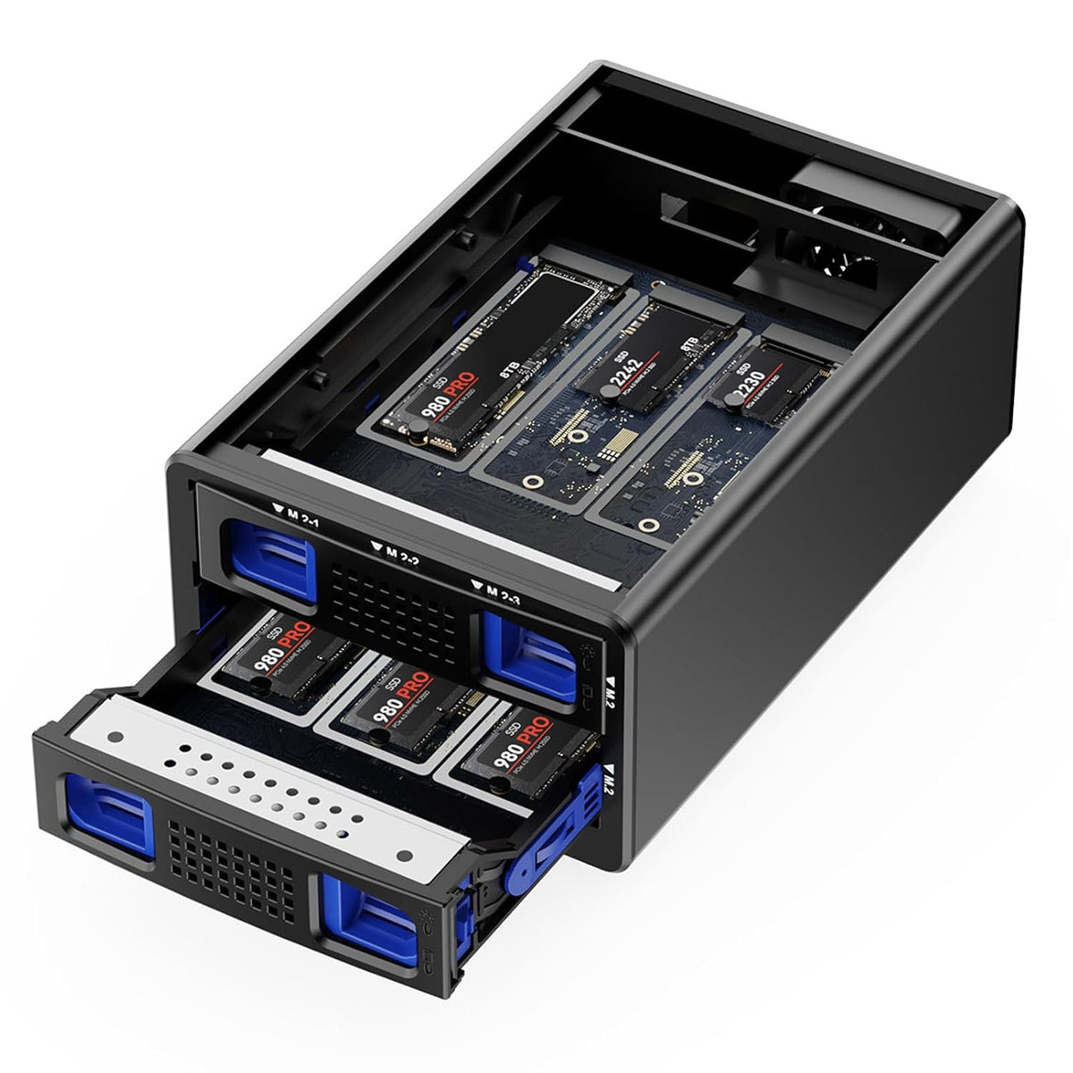 M.2 NVMe Enclosure 6 bay