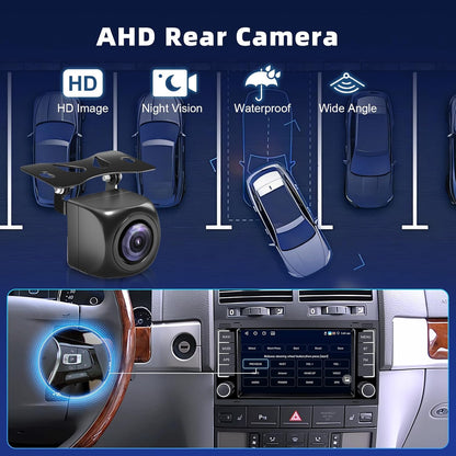 Autoradio – 2-Din Autoradio – Multimedia Autoradio – CarPlay Radio – Android Auto Radio – 7 Inch Touchscreen – Android 13 4+64GB, GPS/WiFi