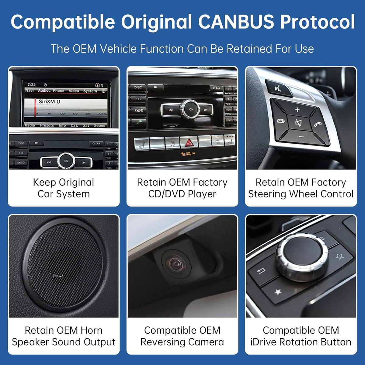 Road Top 12.3 inch Carplay Touch Screen Car Radio for Mercedes Benz ML GL W166 X166 2012-2015 Year with NTG4.5/4.7 System, Support Wireless Android Auto, Mirrorlink - QUORE