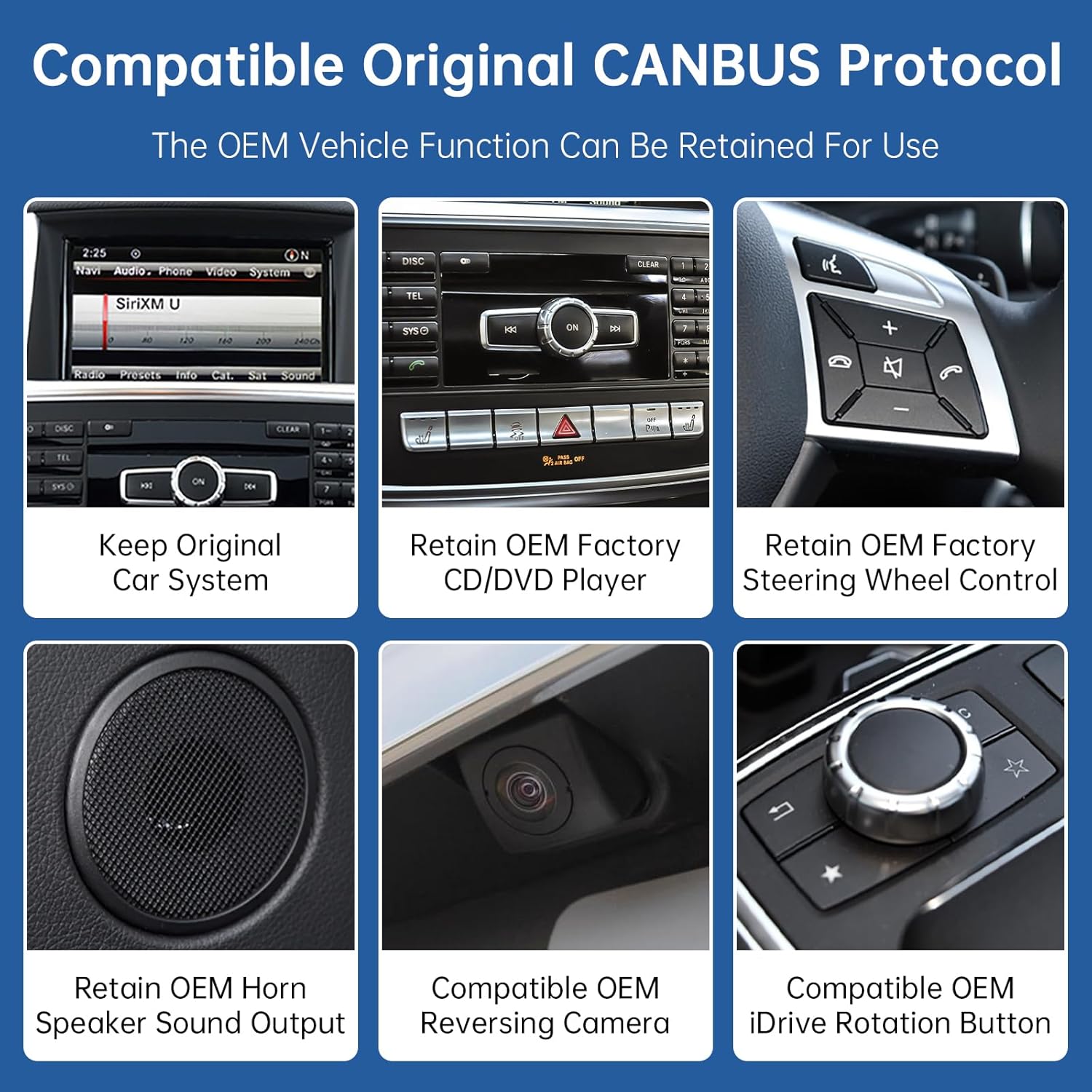 Road Top 12.3 inch Carplay Touch Screen Car Radio for Mercedes Benz ML GL W166 X166 2012-2015 Year with NTG4.5/4.7 System, Support Wireless Android Auto, Mirrorlink - QUORE