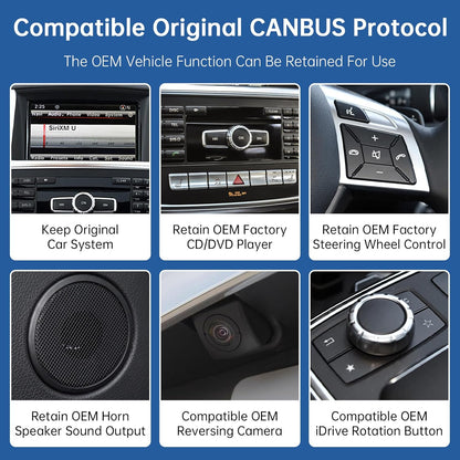 Road Top 12.3 inch Carplay Touch Screen Car Radio for Mercedes Benz ML GL W166 X166 2012-2015 Year with NTG4.5/4.7 System, Support Wireless Android Auto, Mirrorlink - QUORE