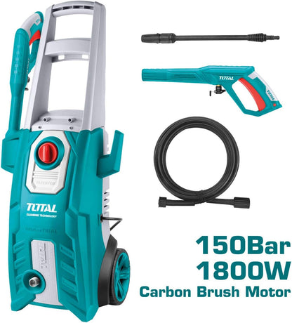 Hogedrukreiniger – Hogedrukspuit – Terrasreiniger – Waterdrukreiniger – Schoonmaakapparaat – 1800 Watt Krachtige Motor – 150 Bar Max Druk