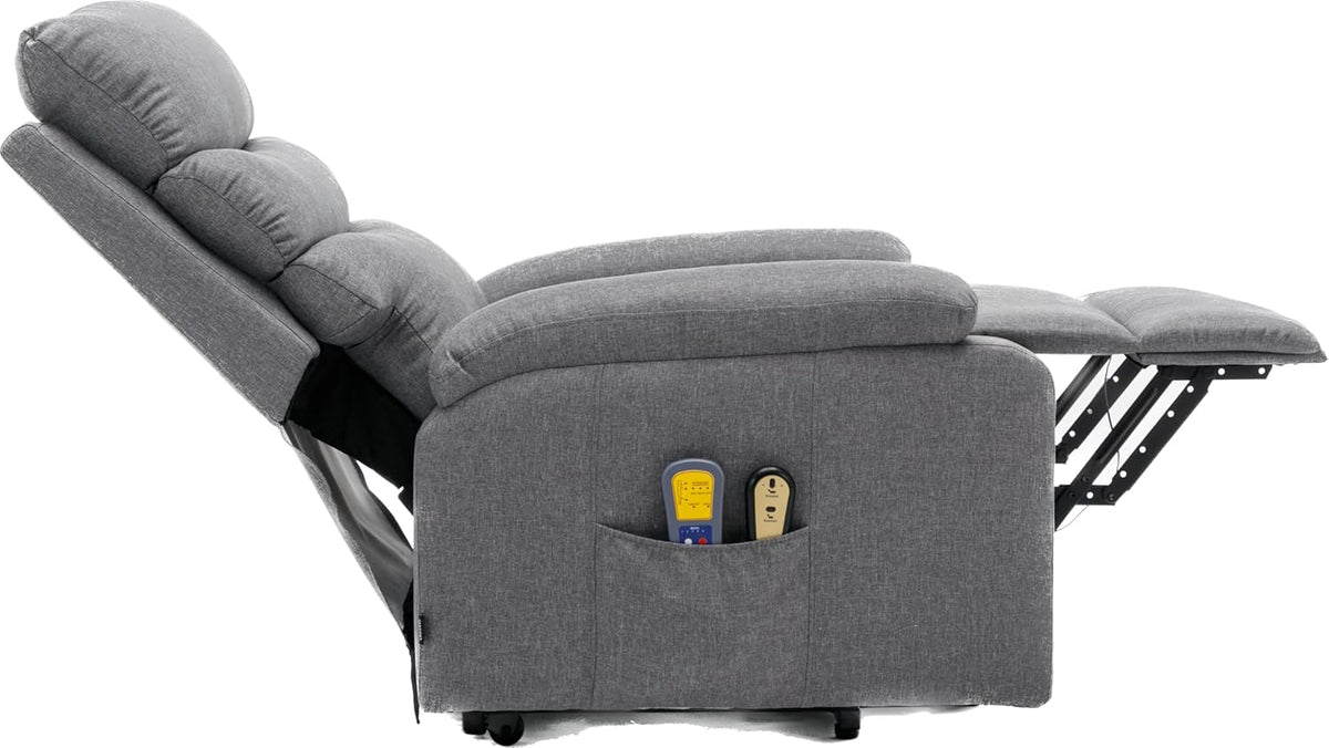 ASTAN HOGAR Ceci AH-AR10520GR, relaxstoel met zelfhulpfunctie (Levanta personen), elektrisch liggen, massage en thermotherapie