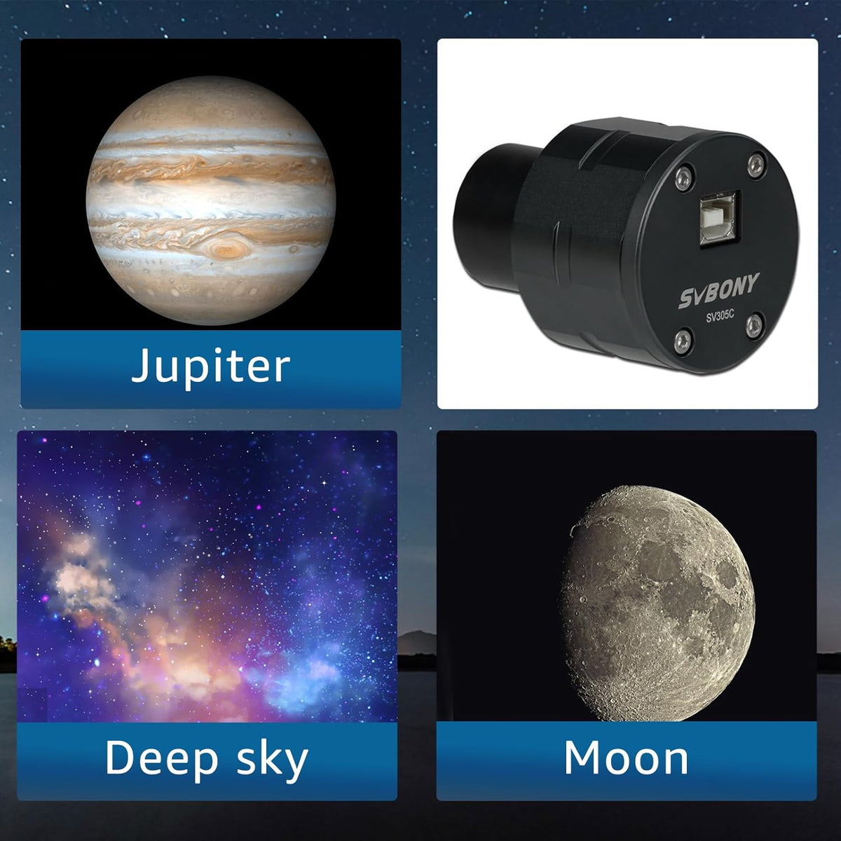 Svbony SV305C Telescope Camera, 1,25"Kleur IMX662 CMOS USB2.0 Planetaire Beeldvormings Camera, Hoge Framesnelheid Astronomie Camera Voor Planetaire Astrofotografie
