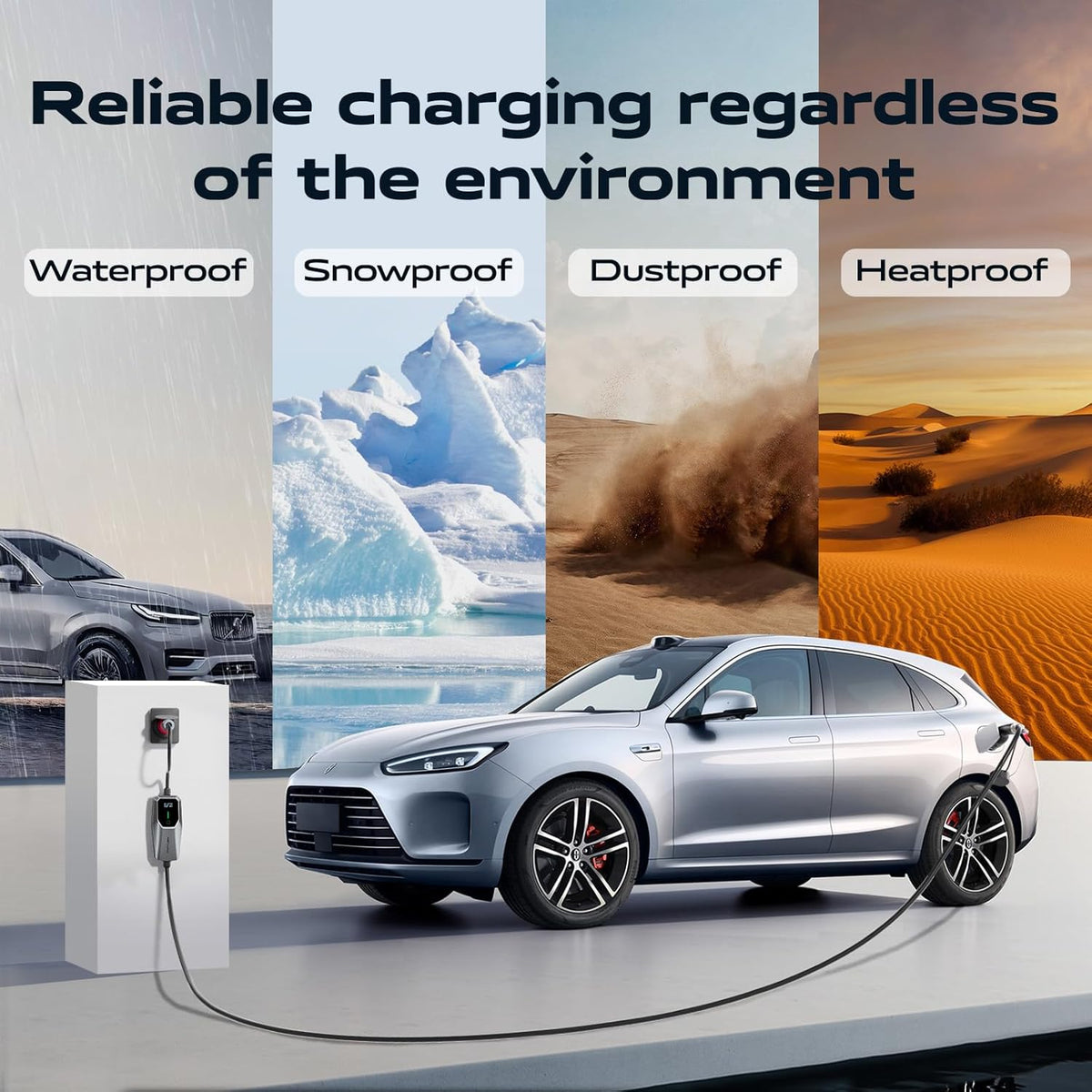 Type 2 oplaadkabel 11 kW, EV oplader driefasig CEE 16A | 5M mobiele Wallbox laadstation instelbare stroom en instelling starttijd voor alle elektrische voertuigen EV PHEV IEC 62196-2