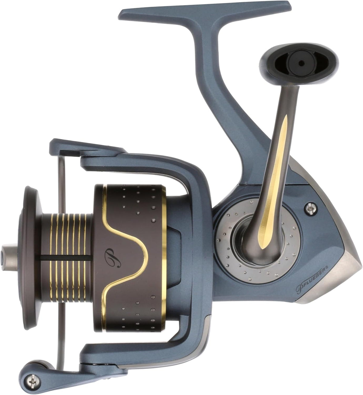 Pflueger President Spinning Visserij-reel, Maat 40, 10 Roestvrij Staal Kogellagersysteem, Verzegelde Olie Vilt Front Drag, Lichtgewicht Grafiet Constructie