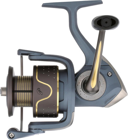 Pflueger President Spinning Visserij-reel, Maat 40, 10 Roestvrij Staal Kogellagersysteem, Verzegelde Olie Vilt Front Drag, Lichtgewicht Grafiet Constructie