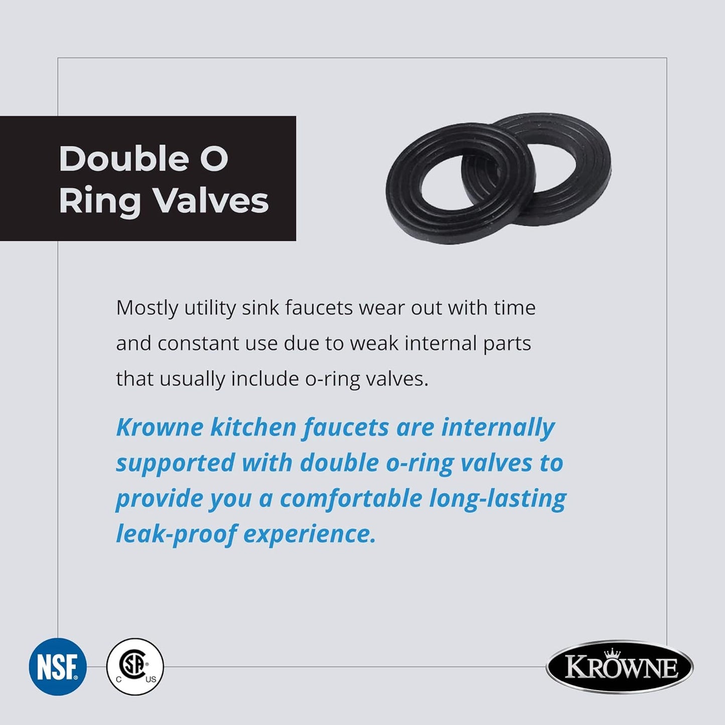 Krowne 10-410L - Commercial Series 10" Center Wall Mount Faucet, 10" Spout, Low Lead