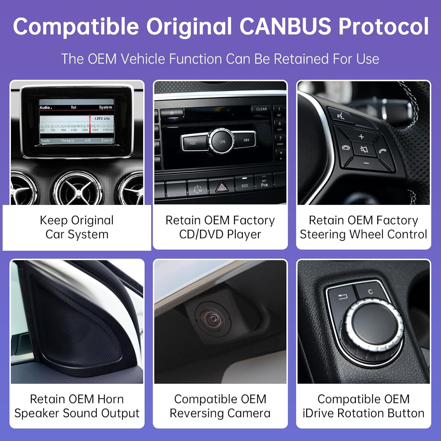 Road Top 10.25 Inch Car Radio Wireless CarPlay Android Car Touch Screen for Mercedes Benz A/CLA/GLA Class W176 C117 X117 X156 2013-2015 Year with NTG4.5/4.7 System, Support Mirrorlink - QUORE