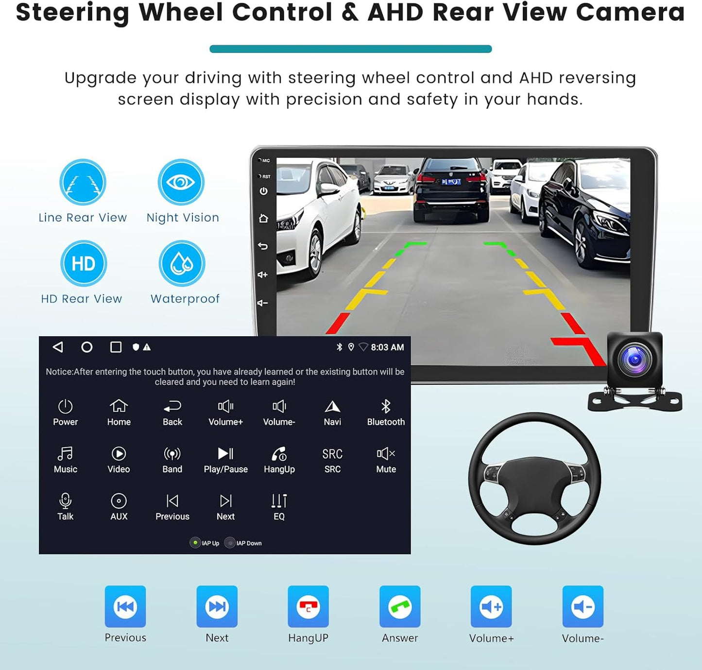 Android Autoradio – Multimedia Radio – Auto Stereo – Navigatiesysteem – Touchscreen Radio – 9-inch IPS Scherm – Draadloze CarPlay & Android Auto