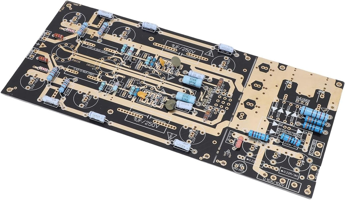 Tube MM Stringstable -versterkerkit voor 12a x 7 buizen met 130 x 285 mm PCB, DIY HIFI Phono Preamp Board, Condensatoren en buisbakken inbegrepen