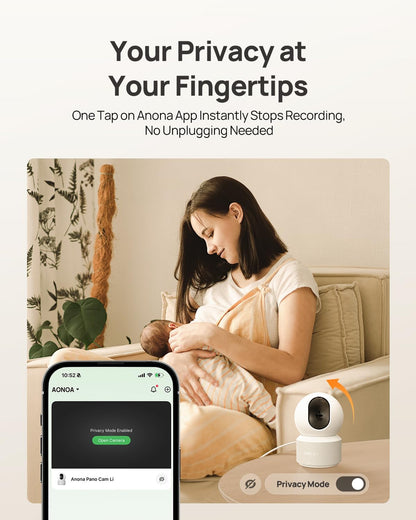 4K HD Bewakingscamera – Beveiligingscamera – Camerabewaking – Binnencamera – Wifi Camera – 360° Panoramisch & AI-detectie – Twee-weg Audio & Wifi 6 Verbinding – 2 Stuks Set