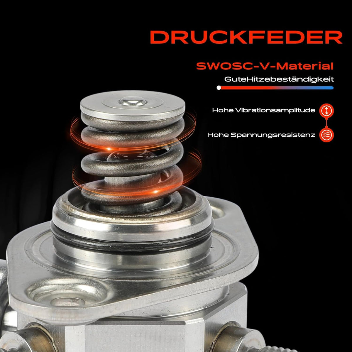 Hogedrukpomp – Brandstofpomp – Benzinepomp – Brandstofdrukpomp – Voor 4.4L Benzinemotor 2008-2014 – Elektrisch – 2-Polig