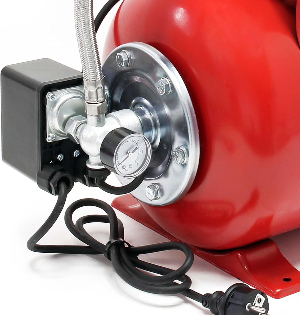 Tuinpomp – Waterpomp – Centrifugaalpomp – Dompelpomp – Regenwaterpomp – 1000 Watt – 3500 Liter per Uur – Met Drukschakelaar en Manometer