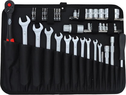 Aluminium Gereedschapsset – Gereedschapskoffer – Dopsleutelset – Handgereedschap – Montageset – 126-Delig – Robuuste Aluminium Koffer – Chroom-Vanadium Staal