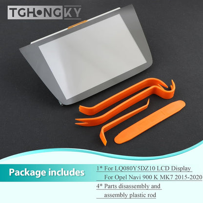 LCD-scherm voor Opel Astra K Mk7 2015-2020 Touchscreen-monitor voor Vauxhall Navi 900 Intellilink scheepsradio-scherm voor LQ080Y5DZ10 Media-schermvervanging LCD-scherm 20,3 cm (8 inch) XX
