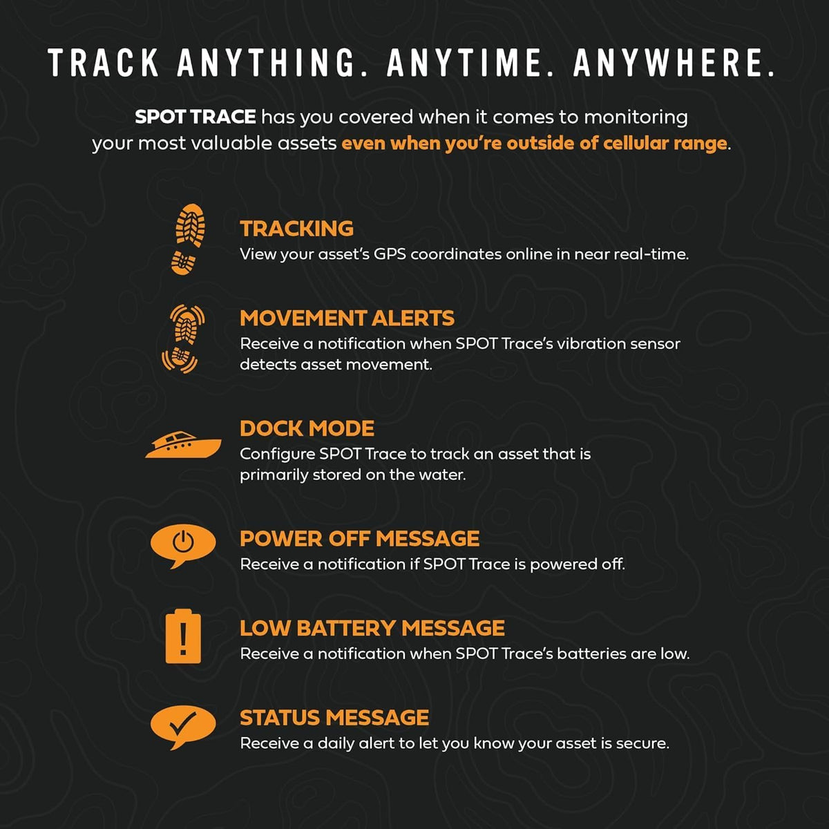 Spot Trace GPS Logger voertuigtracker, bagagestucktracker grijs, 1e Spot Trace - lokaliseren via satelliet met alarmsysteem, 1. Spot Trace