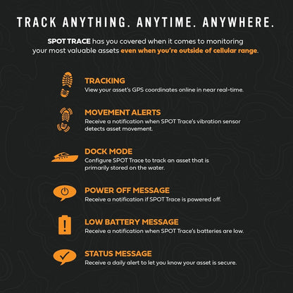 Spot Trace GPS Logger voertuigtracker, bagagestucktracker grijs, 1e Spot Trace - lokaliseren via satelliet met alarmsysteem, 1. Spot Trace