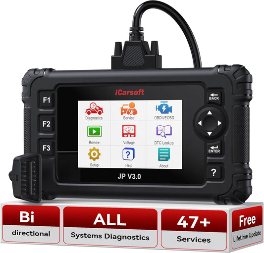 iCarsoft BMII Compatibel met BMW & Mini Smart Diagnostic Scanner Tool SRS ABS Remmotor Reset EBP SAS DPF