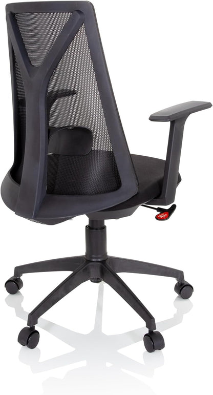 hjh OFFICE Thuisgebruik bureaustoel FALUN BASIC stof/netstof Zwart