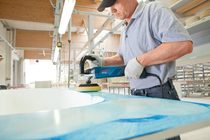 Bosch Professional polijstmachine GPO 14 CE (1400 watt, onbelast toerental 750-3000 min-1, incl. extra handgreep, D-handgreep) & Bosch Accessories Polijstspons, 170 Mm, 1 Stuks