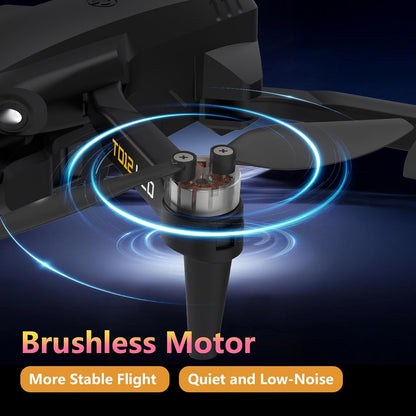 Opvouwbare Drone met Camera, Drones met LCD-schermtransmissie, Headless-modus, 90° Elektrische Aanpassing, RC Quadcopter voor Volwassenen, TD12LCD Drone voor Beginners