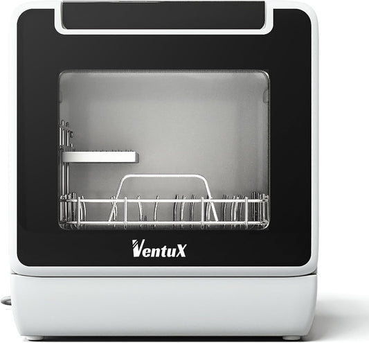 Mini Dishwasher with App Control – Portable Countertop Dishwasher for Kitchen, Camping & Apartments – Compact Table Top Dishwasher with 8 Programs, Energy Efficient
