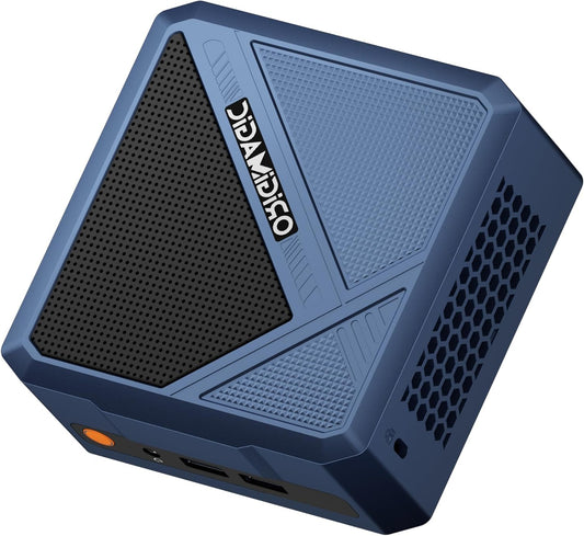 Mini PC A3 with Ryzen 7 8745HS (up to 4.9GHz), 32GB DDR5 (64GB MAX), 1TB SSD, Quad Screen Display, WiFi 6E, BT5.2/2.5G LAN. Ethernet Gaming/Design/Office/Environment. - QUORE