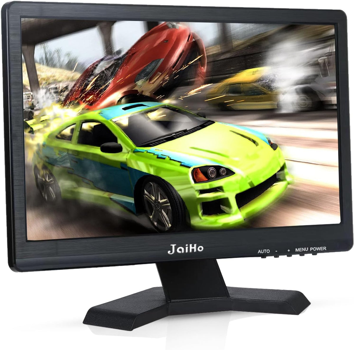 JaiHo Monitor, 39,6 cm (15,6 inch), 1080p, led-display (1920 x 1080), FHD 1080p, 60Hz, ingebouwde luidspreker, voor pc, CCTV, beveiligingscamera, zwart