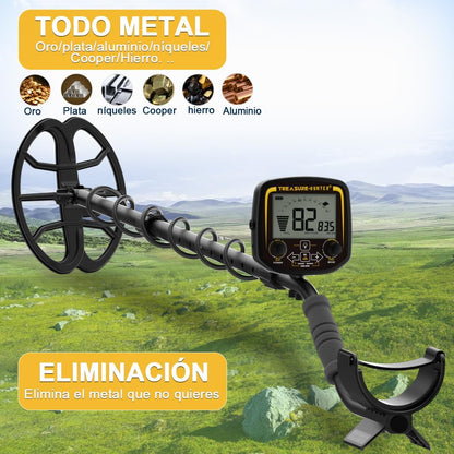 Metaaldetector voor volwassenen – Ondergrondse Metaaldetector – Gouddetector – Metaalzoeker – Grondmetaaldetector – Waterdichte 27,9 cm DD-zoekspoel – LCD-scherm en 2 zoekmodi