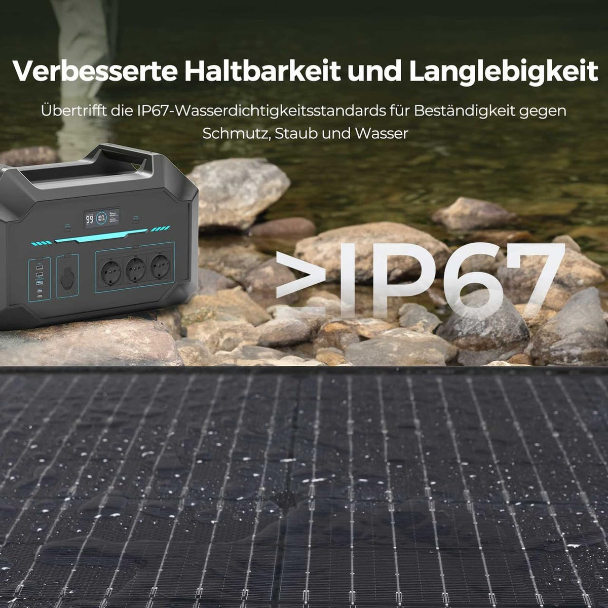 Renogy Light Suitcase Zonnepaneel, 400 W, compact en licht, 400 W zonnepaneel voor camper, marine, rooftop, boerderij batterij en andere off-grid toepassingen