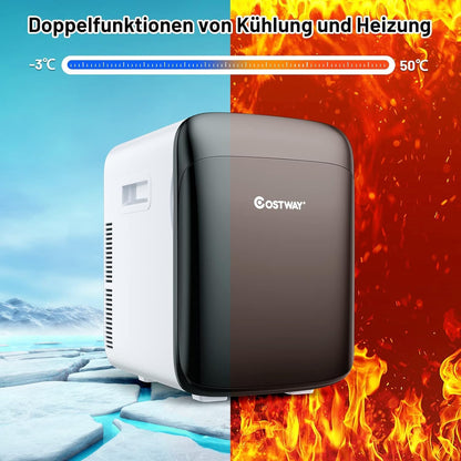 FANTASK 2-in-1 mini-koelkast, 15 liter, kleine koelkast met koel- en verwarmingsfunctie