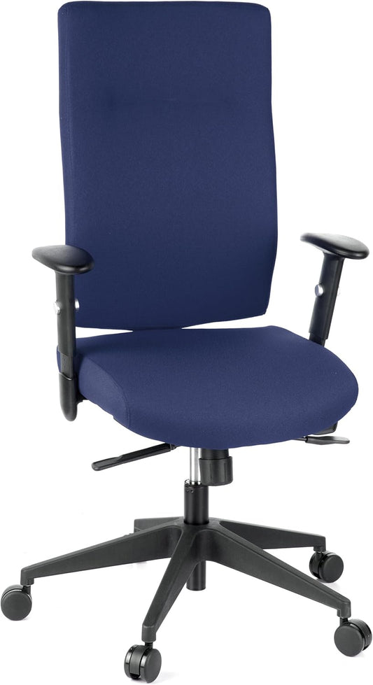 hjh OFFICE Professionele bureaustoel PRO-TEC 300 Stof Donkerblauw