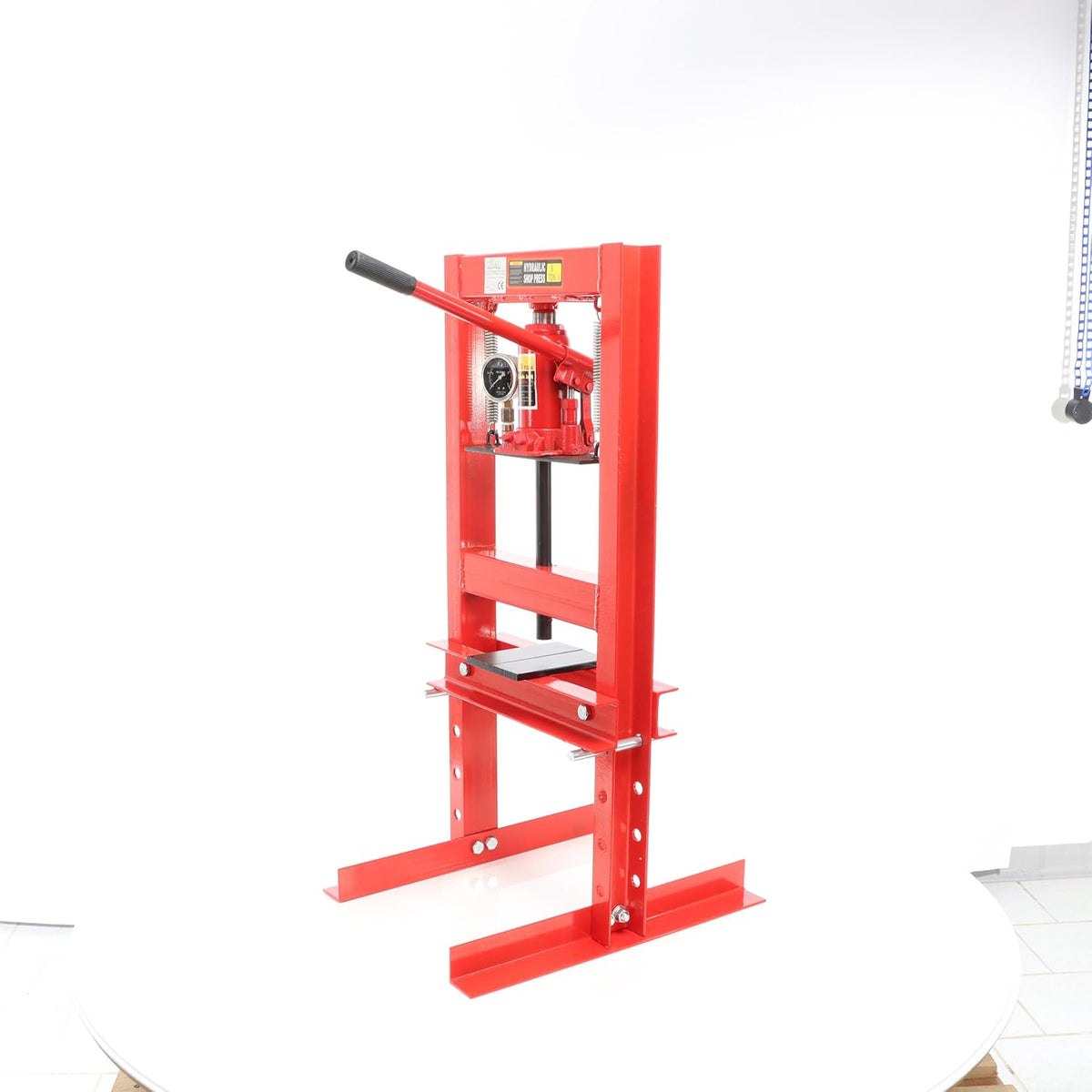 Wiltec werkplaatspers 6 t hydraulische persdrukmachine met manometer persmachine