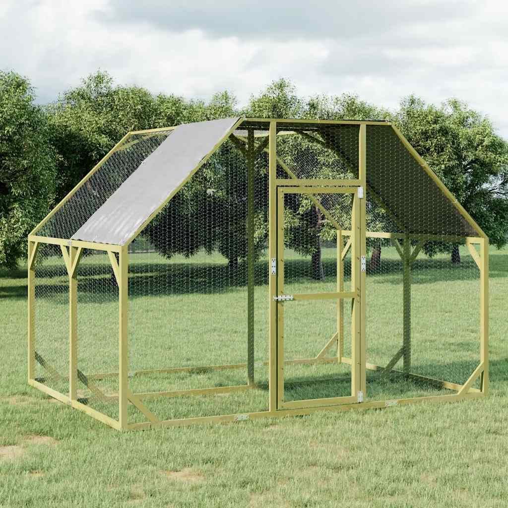 vidaXL Chicken coop 268x200x190cm impregnated solid pine wood - QUORE
