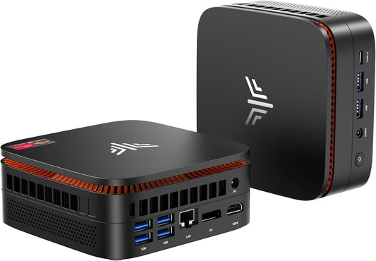 NiPoGi Pinova P1 Mini PC ΑΜD Ryzen 4300U W11 Pro 16GB DDR4 RAM+1TB SSD (4C/4T, 3,7GHz, Beter dan 3500U/N150/N95) 4K Triple Display/WiFi 5/BT 4.2/LAN Mini Computer Bureau/Opleiding/Multimedia