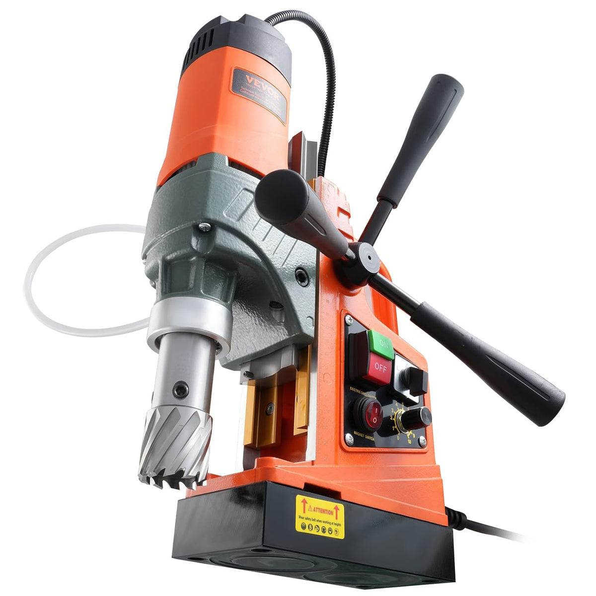 VEVOR Magnetic Drilling Machine 1450W Portable Electric Column Drill, Drill Diameter 40 mm, 12500 N, 800 RPM, Variable Speed Drilling Machine for Any Surface